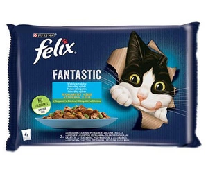 FELIX "Fantastic Countryside Flavours" lašišų ir upėtakių želė 4x85g