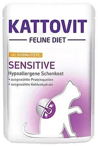 Kattovit Sensitive chicken+indica 85g paketėlis