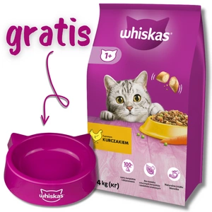 WHISKAS Adult 14kg - sausas kačių maistas su vištiena ir daržovėmis + KAČIŲ DUBENĖLIS NEMOKAMAI !!!