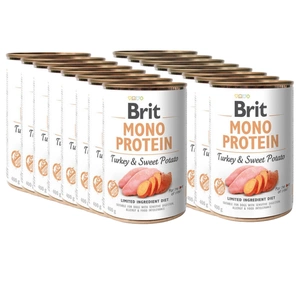 BRIT MONO PROTEIN TURKIJAUS ir saldžiųjų bulvių 18x400g