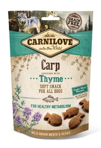 Carnilove pusiau drėgni užkandžiai, karpis su čiobreliais, 200 g