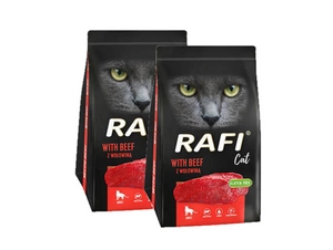 DOLINA NOTECI Rafi Cat sausas kačių ėdalas su jautiena 2x1,5kg