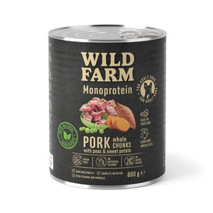 WILD FARM Monoprotein Pork 800g hipoalerginis maistas šunims