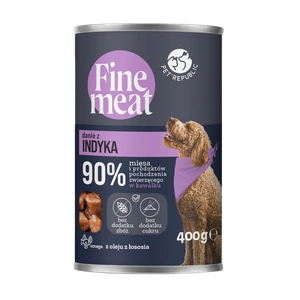 PetRepublic Fine Meat kalakutienos patiekalas šunims 400g
