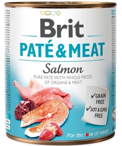 BRIT PATE & MEAT SALMON 800g