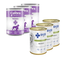 Calibra Veterinary Diets Recovery Dog/Cat 3x400g + ENZO VET Atkūrimo dieta šunims 3x400g
