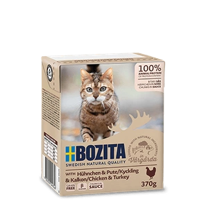 BOZITA Cat Viščiukas ir kalakutas padaže 370g