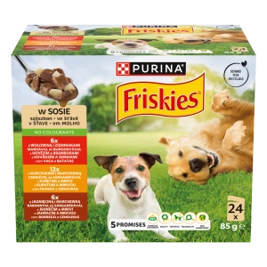 PURINA Friskies Adult Dog Food in sauce 24 x 85 g