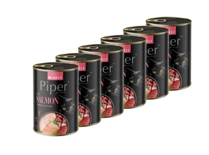 DOLINA NOTECI Piper katėms su lašiša 6x400g