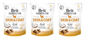 BRIT CARE DOG FUNCTIONAL SNACK SKIN&COAT KRILL 3x150g
