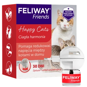 CEVA Feliway Friends difuzorius + 48 ml flakonas su C.A.P. feromonu.