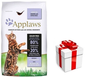 Applaws Adult Chicken with Extra Duck Sausas maistas katei 7,5kg + STAIGMENA KATEI