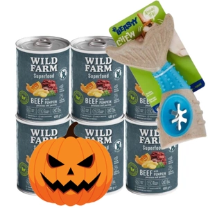 Wild Farm Superfood Beef 6x400 g pašaro šunims be grūdų