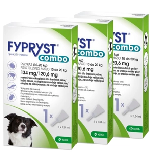 FYPRYST COMBO 1,34 ml, užlaš. tirpalas (10-20 kg) šunims - 3vnt.