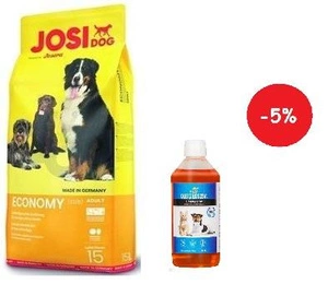 JOSERA JosiDog Economy 15kg + LAB V Lašišų aliejus šunims ir katėms 500ml