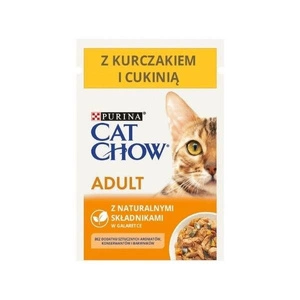 PURINA Cat Chow Adult Chicken and Zucchini Jelly Cat Food 85g