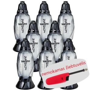 LUKS antkapinis deglas 576MKS 30cm 8vnt + nemokamas žiebtuvėlis