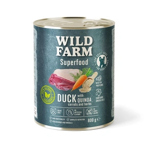 WILD FARM Superfood Duck (Antis su kvinoja, morkomis ir žolelėmis) 800 g pašaro šunims be grūdų