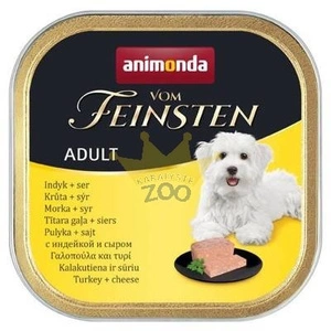ANIMONDA Dog Vom Feinsten Adult kalakutiena su geltonu sūriu 150g