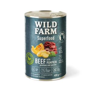 WILD FARM Superfood Beef 400g ėdalas šunims be grūdų