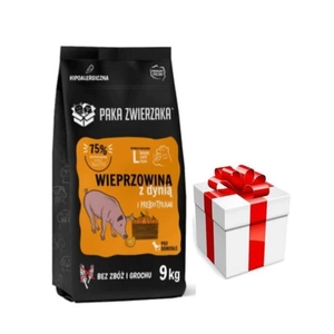 Paka Zwierzaka - Septintas dangus - Kiauliena su moliūgais L 9kg + Staigmena Šunui