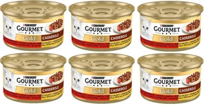 Purina Gourmet Gold su jautiena ir vištiena pomidorų padaže 6x85g