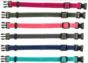 TRIXIE Šuniukų antkaklių rinkinys 6vnt., dydis S-M - 17-25cm (šviesus)