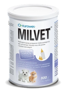 Eurowet Milvet pakaitinis pienas šuniukams ir kačiukams 800g