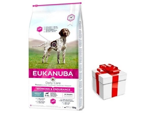 EUKANUBA Platinum Performance Working & Endurance 15kg + STAIGMENA ŠUNUI