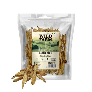 WILD FARM triušio ausys 300g skanėstai šunims