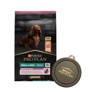Purina Pro Plan Small & Mini Adult Sensitive Optiderma, lašiša ir ryžiai 7kg + dubuo NEMOKAMAI!!!