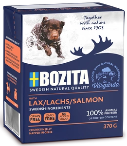 Bozita Dog Naturals : Lašiša drebučiuose 370g