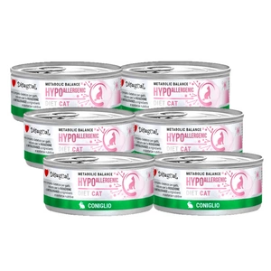 Disugual Veterinary drėgnas kačių ėdalas HYPOALLERGENIC Rabbit (suaugusiems) 6x85g