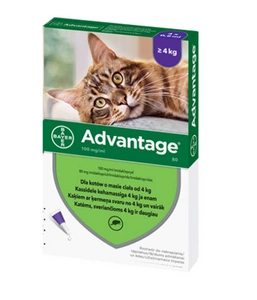 Advantage - katėms (0,8mlx4) *tirpalas* lizdinė plokštelė