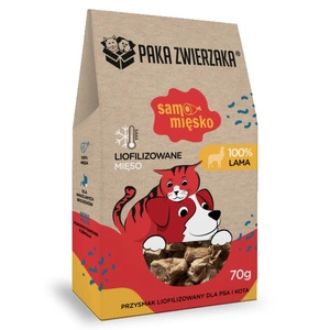 Paka Zwierzaka Liofilizuotas delikatesas, tik iš lamos mėsos, 70 g