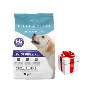 Pirmojo klasės aukščiausios kokybės be grūdų sausas maistas šuniukams, skirtas sąnarių apsaugai, 3 kg + Staigmena Šunui