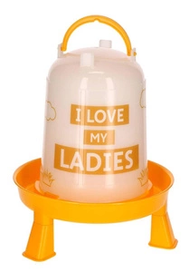 Naminių paukščių girdykla su stovu, 3 l, oranžinė, Kerbl