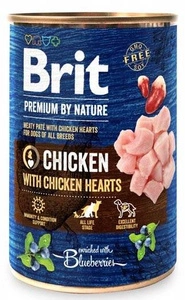 Brit Premium by Nature Vištiena su vištienos širdelėmis 400g