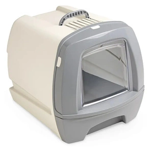 UNIQ PETS 80' rakinama kačių kraiko dėžė pilka 50x40x42 cm