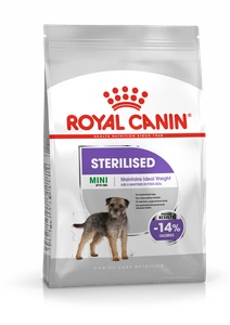ROYAL CANIN CCN Mini Sterilised 1kg sauso ėdalo suaugusiems sterilizuotiems mažų veislių šunims