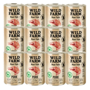 Wild Farm Pate Pork 12x400g pašaro šunims be glitimo