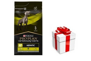 PRO PLAN Veterinary Diets HP Hepatic sausas maistas šunims 3kg + STAIGMENA ŠUNUI