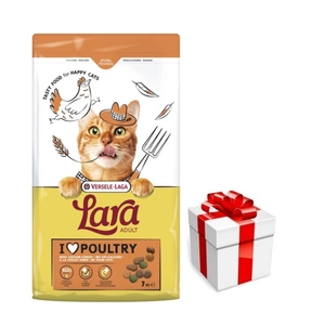 VERSELE-LAGA Lara Adult Turkey & Chicken 7kg - Suaugusių kačių ėdalas su kalakutiena ir vištiena + Staigmena katei