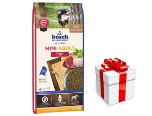 Bosch Adult Mini Lamb & Rice, ėriena ir ryžiai (naujas receptas) 15kg + STAIGMENA ŠUNUI