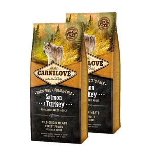 Carnilove lašiša ir kalakutiena didelių veislių suaugusiems 2x12kg