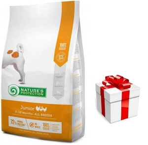 NATURES PROTECTION Junior Poultry All Breeds 7,5kg + STAIGMENA ŠUNUI