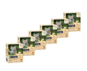 BOZITA - kačių maistas, mėsos kukuliai su padažu Kitten 6x370g