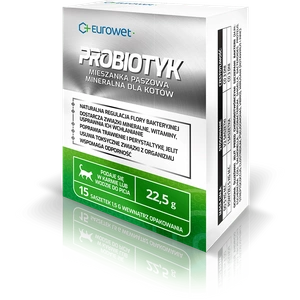 Eurowet Probiotikų paketėliai katėms 15 x 1,5 g