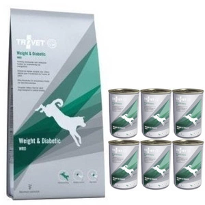 TROVET WRD Weight & Diabetic (šuniui) 12,5kg + 6x400g