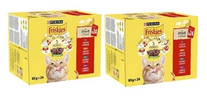 PURINA Friskies Kačių mėsa padaže MIX skonių 48x85g